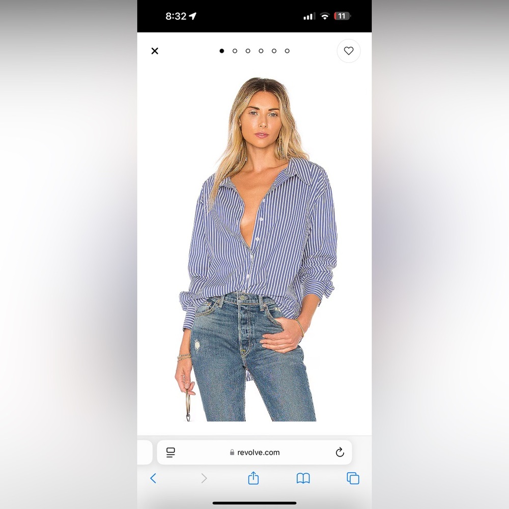 Auguste Button Up in Sea Stripe